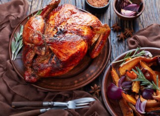 Recept na pečené kuřátko s dýní