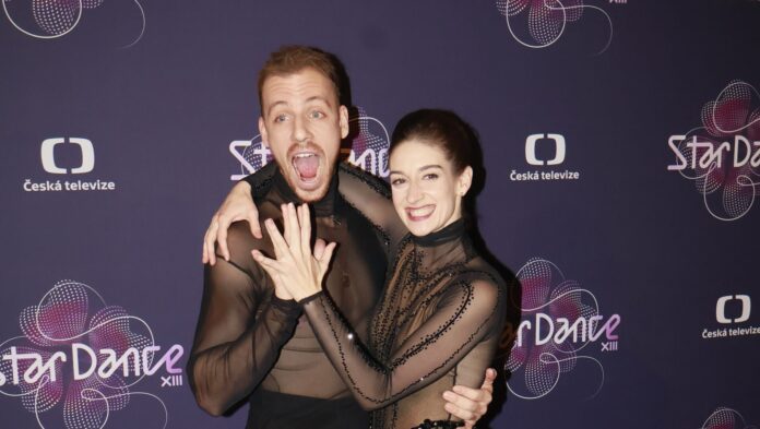Marta Dancingerová, Martin Prágr Martin Prágr s taneční partnerkou Martou Dancingerovou.