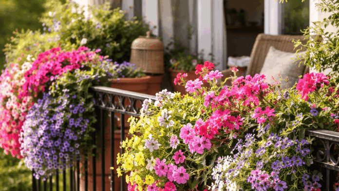 Květinový balkon Oživte váš balkon díky květinám.