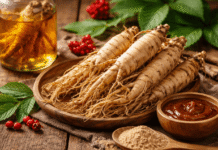 Korejský ženšen má blahodárné účinky.