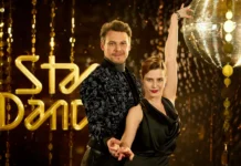 Herec Vojtěch Dyk se svou taneční partnerkou.