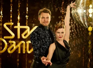 Herec Vojtěch Dyk se svou taneční partnerkou.