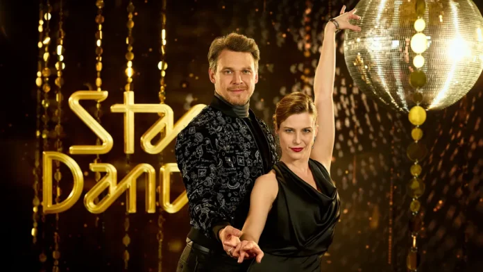 Herec Vojtěch Dyk se svou taneční partnerkou.