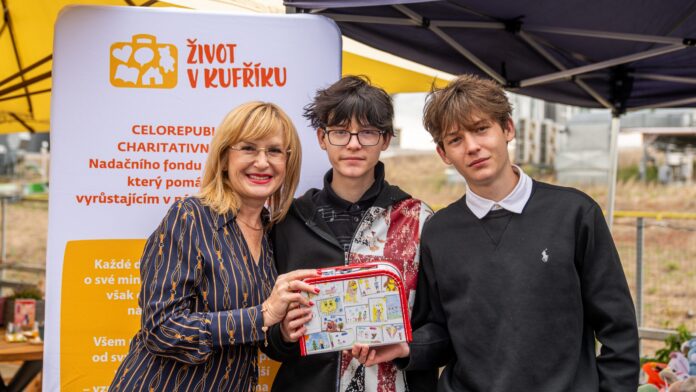 Moderátorka Štěpánka Duchková se syny.